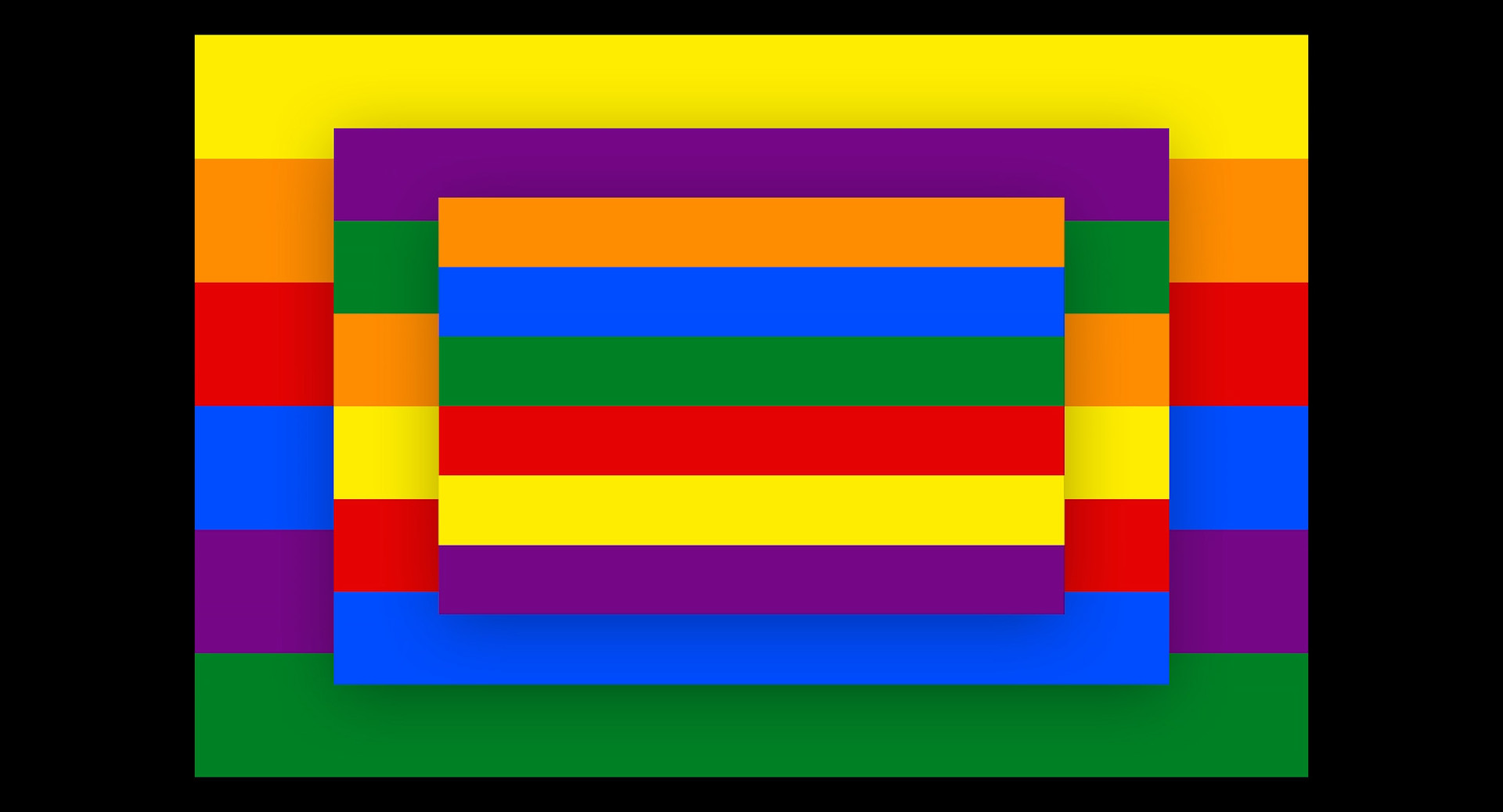 Three Pride Flags